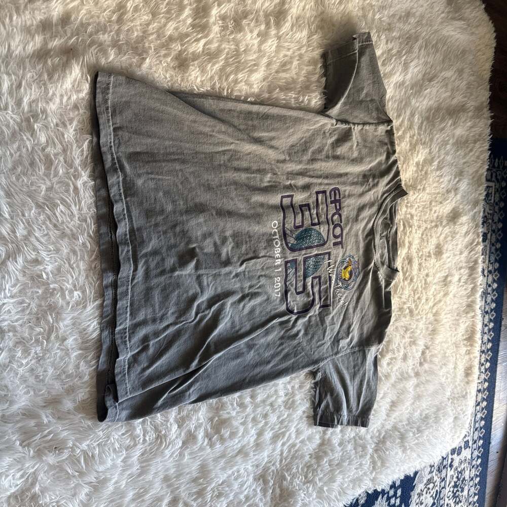 Disney‎ Parks Epcot 35th Anniversary I Was There Figment Passholder Gray T-Shirt